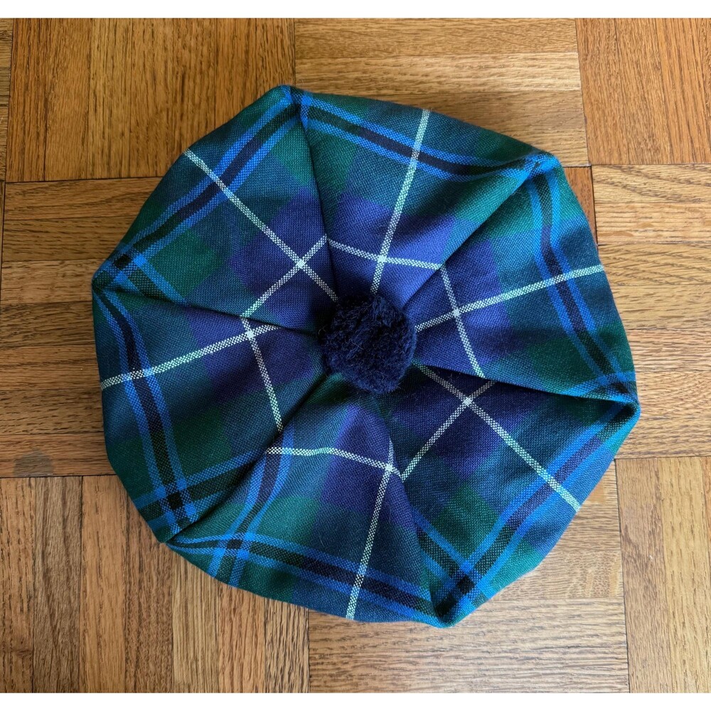 Authentic Ingles Buchan Scottish Tam o Shanter |Pure New Wool | Blue Douglas - Picture 2 of 5